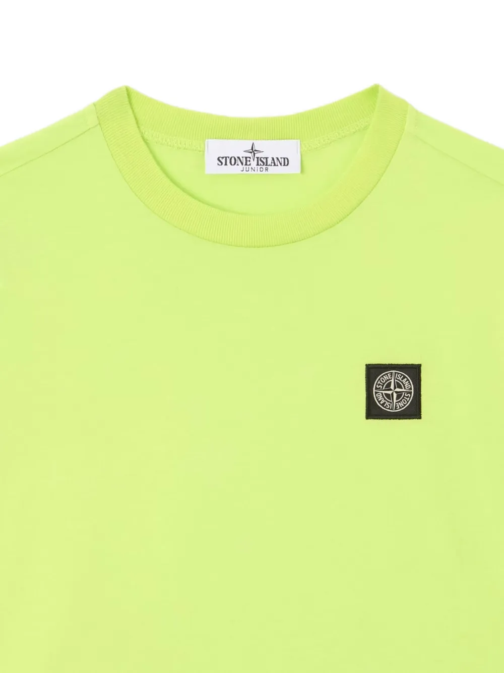 Stone Island Junior Compass patch T-shirt Geel