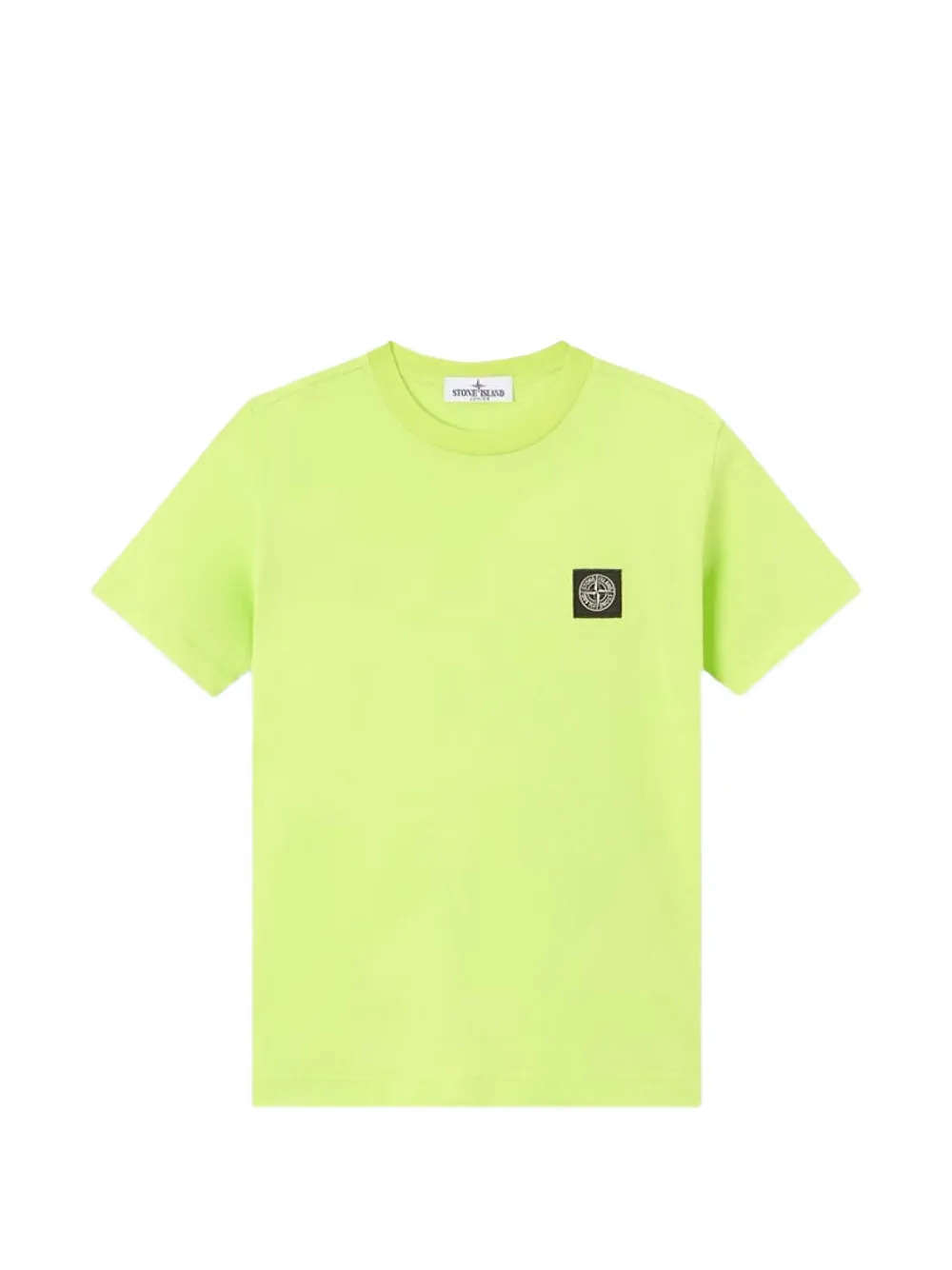 Stone Island Junior Compass patch T-shirt Geel