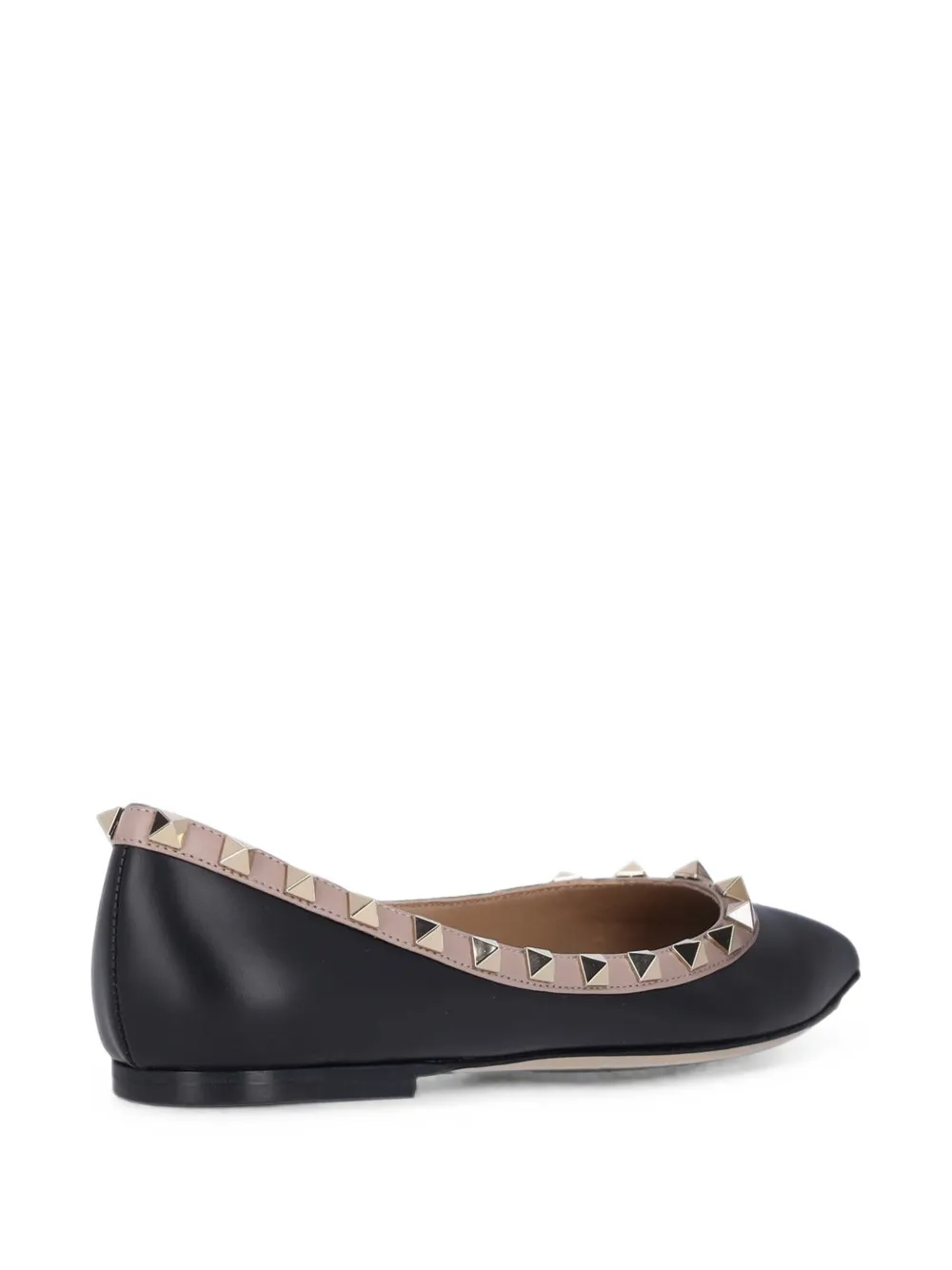 Valentino Garavani Ballerina's verfraaid met Rockstuds Zwart