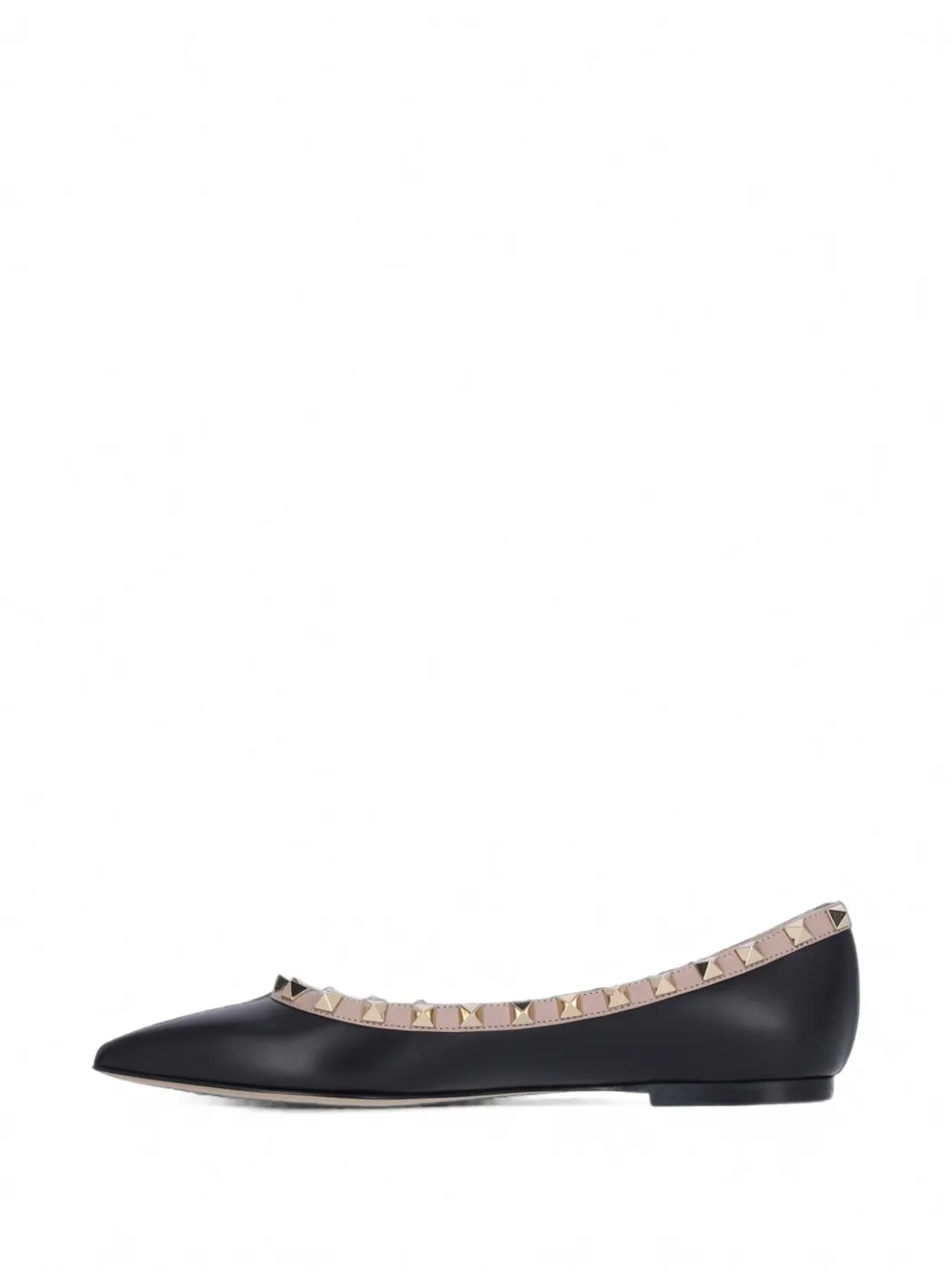 Valentino Garavani Ballerina's verfraaid met Rockstuds Zwart