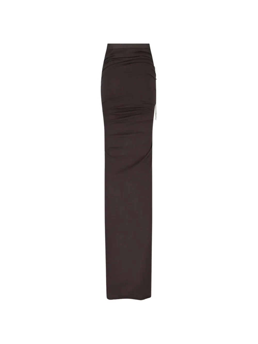 Rick Owens x Moncler maxi-rok met ruches en trekkoord Bruin