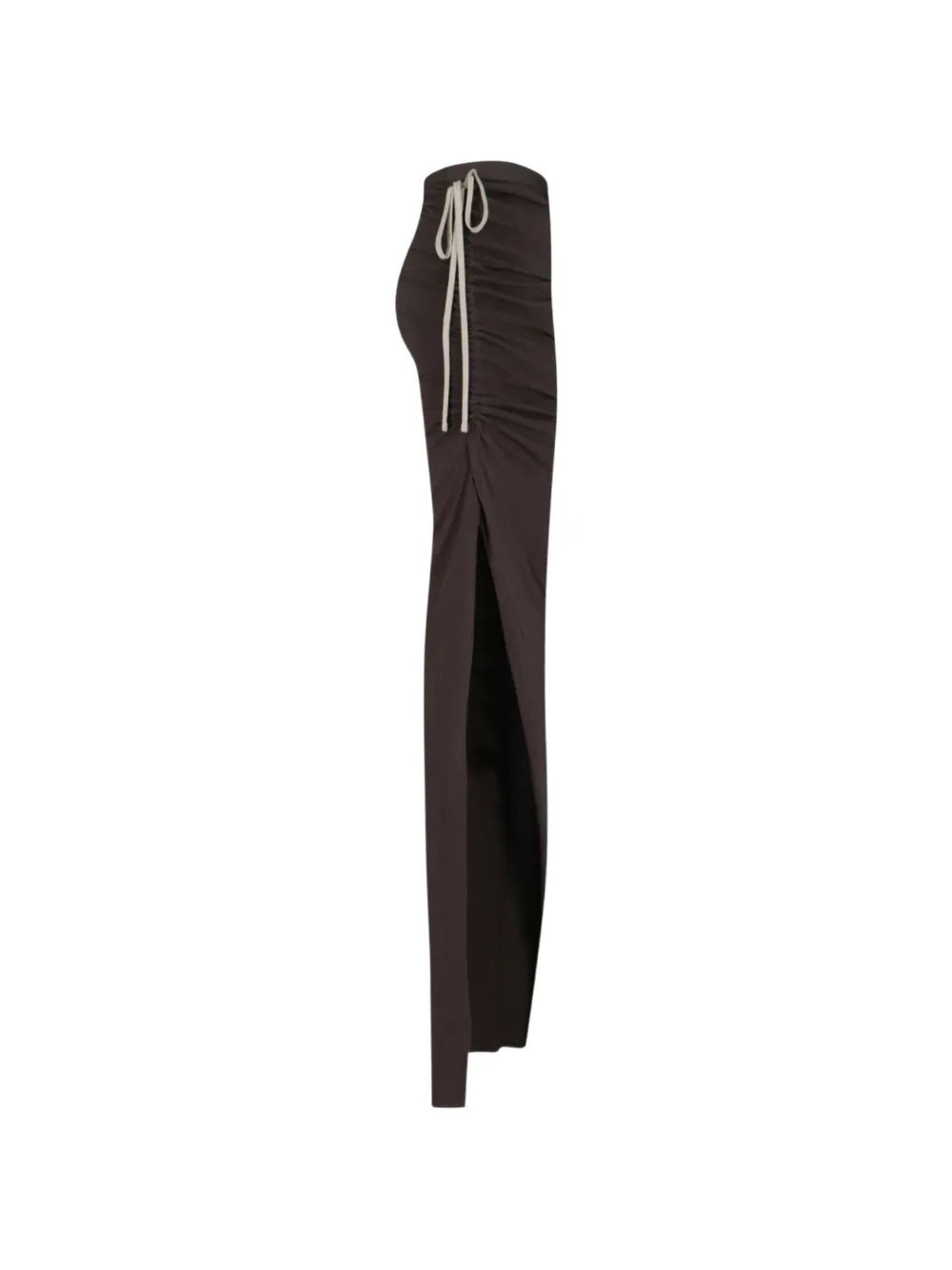 Rick Owens x Moncler maxi-rok met ruches en trekkoord Bruin