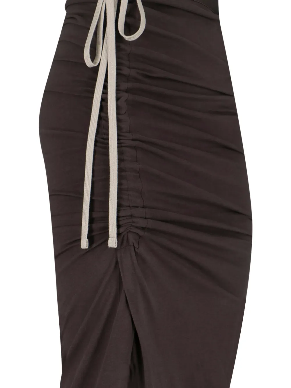 Rick Owens x Moncler maxi-rok met ruches en trekkoord Bruin