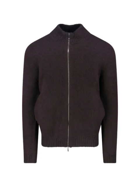 Drumohr zip-up lambswool cardigan