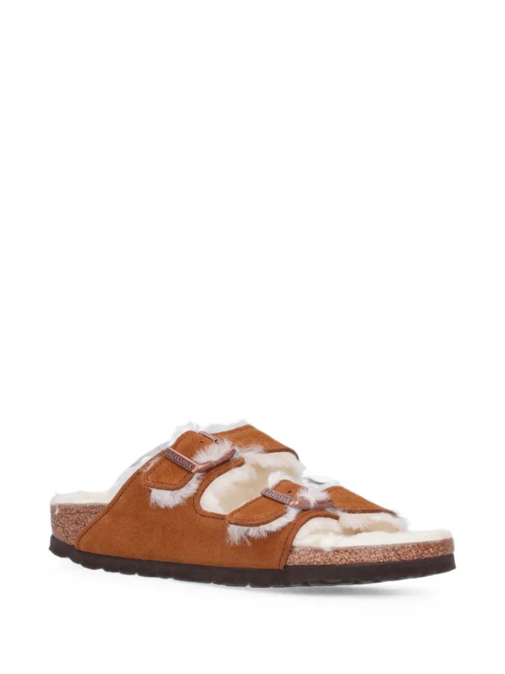 Birkenstock Arizona shearling-lined suede sandals Bruin