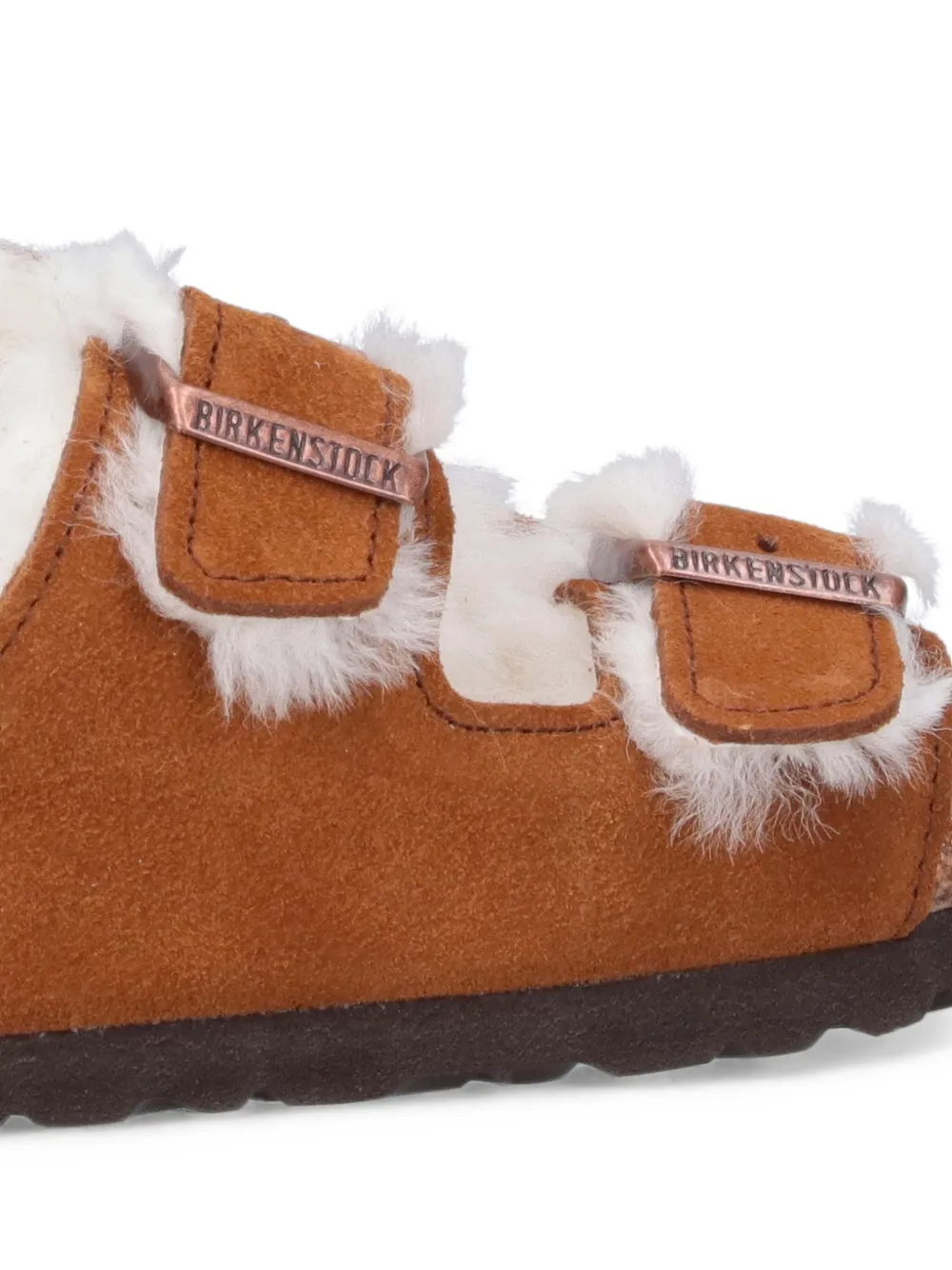 Birkenstock Arizona shearling-lined suede sandals Bruin