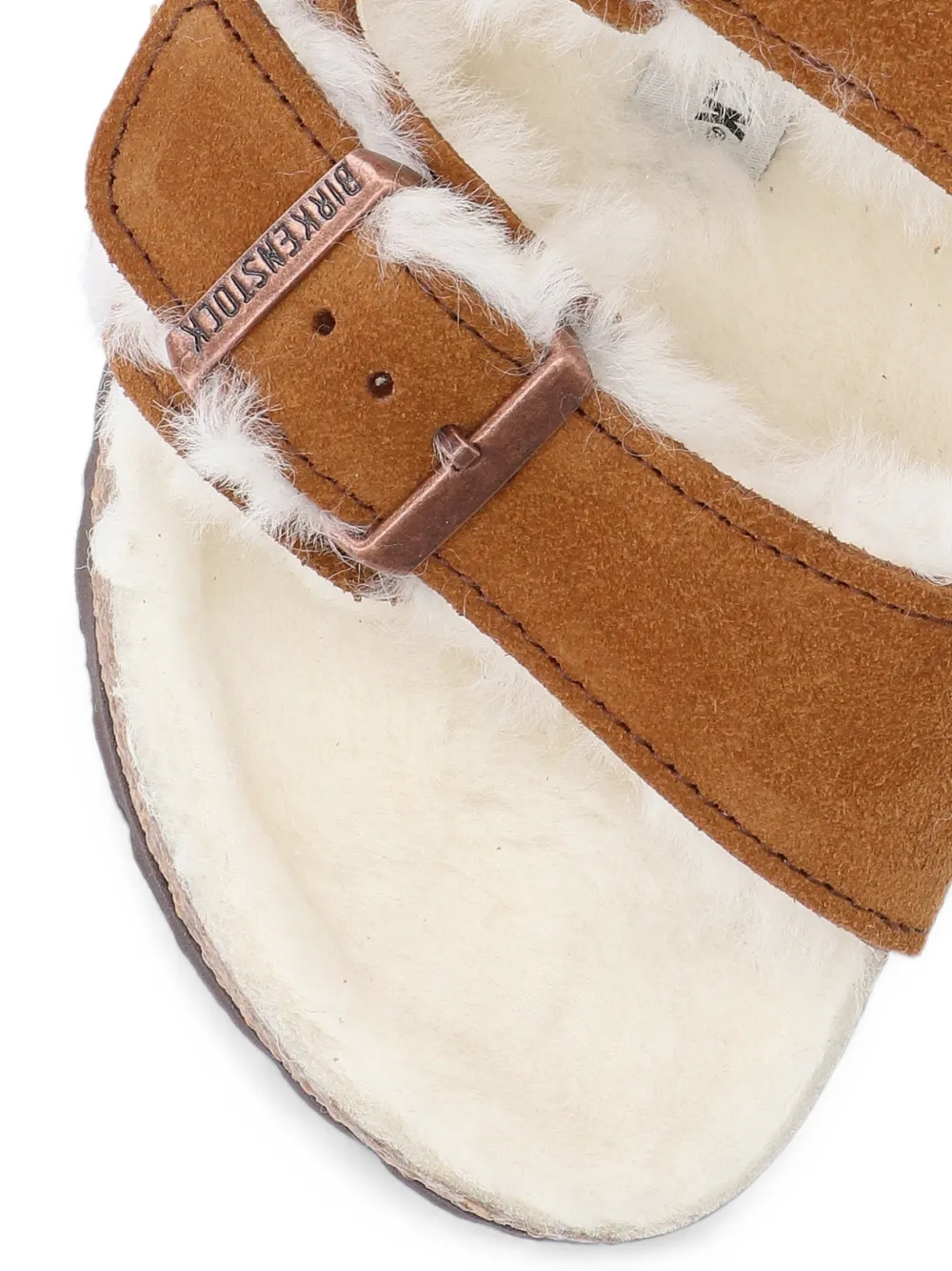 Birkenstock Arizona shearling-lined suede sandals Bruin