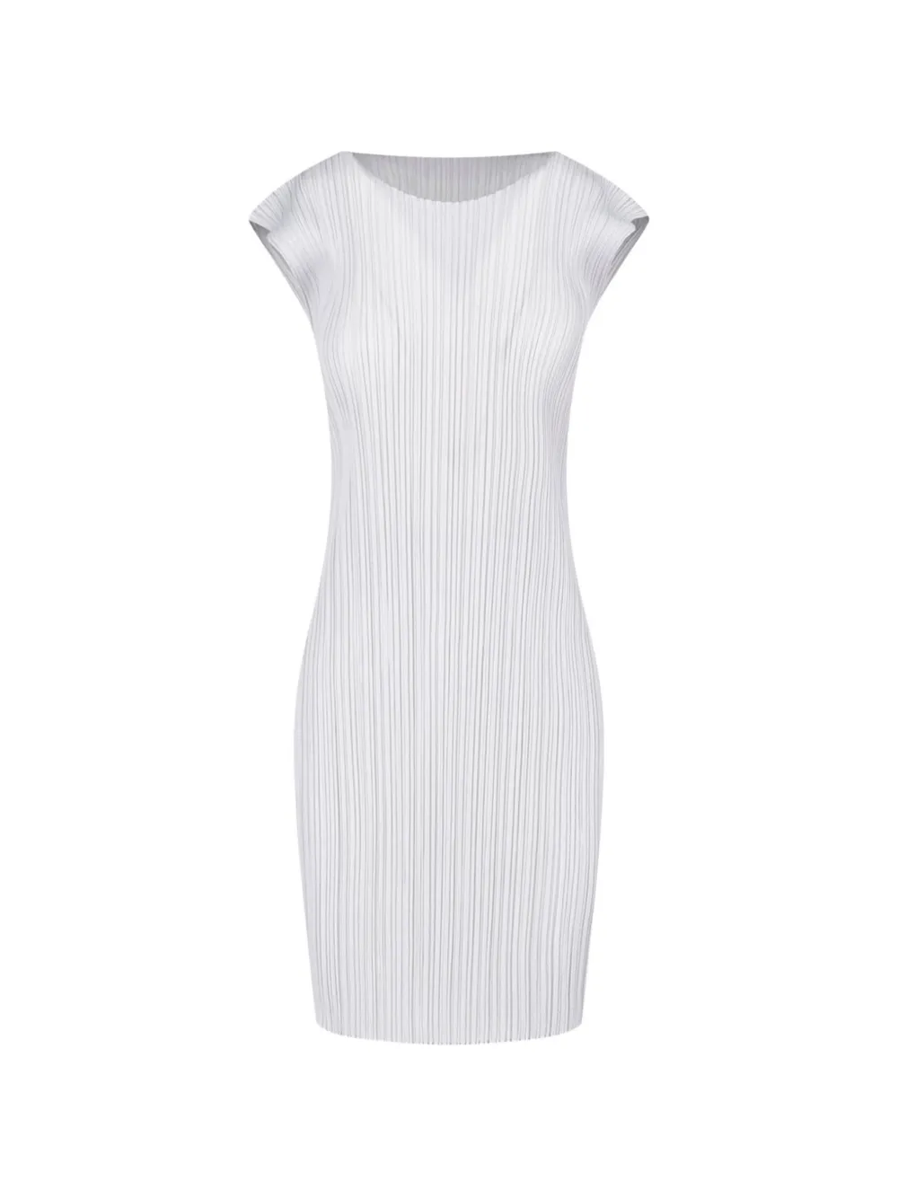 Pleats Please Issey Miyake robe plissée à mancherons - Gris