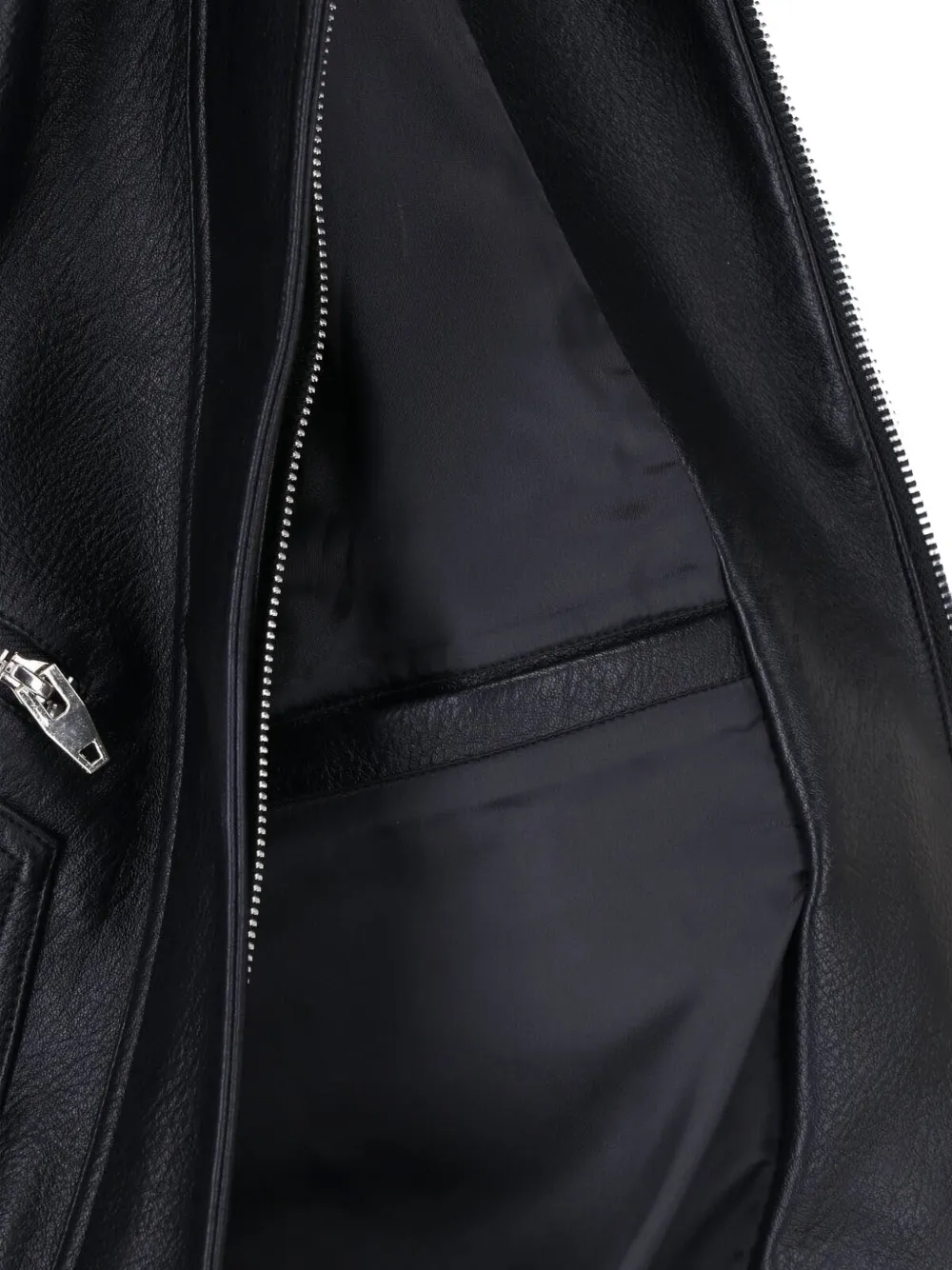 The Frankie Shop Hudson faux-leather bomber jacket black Zwart
