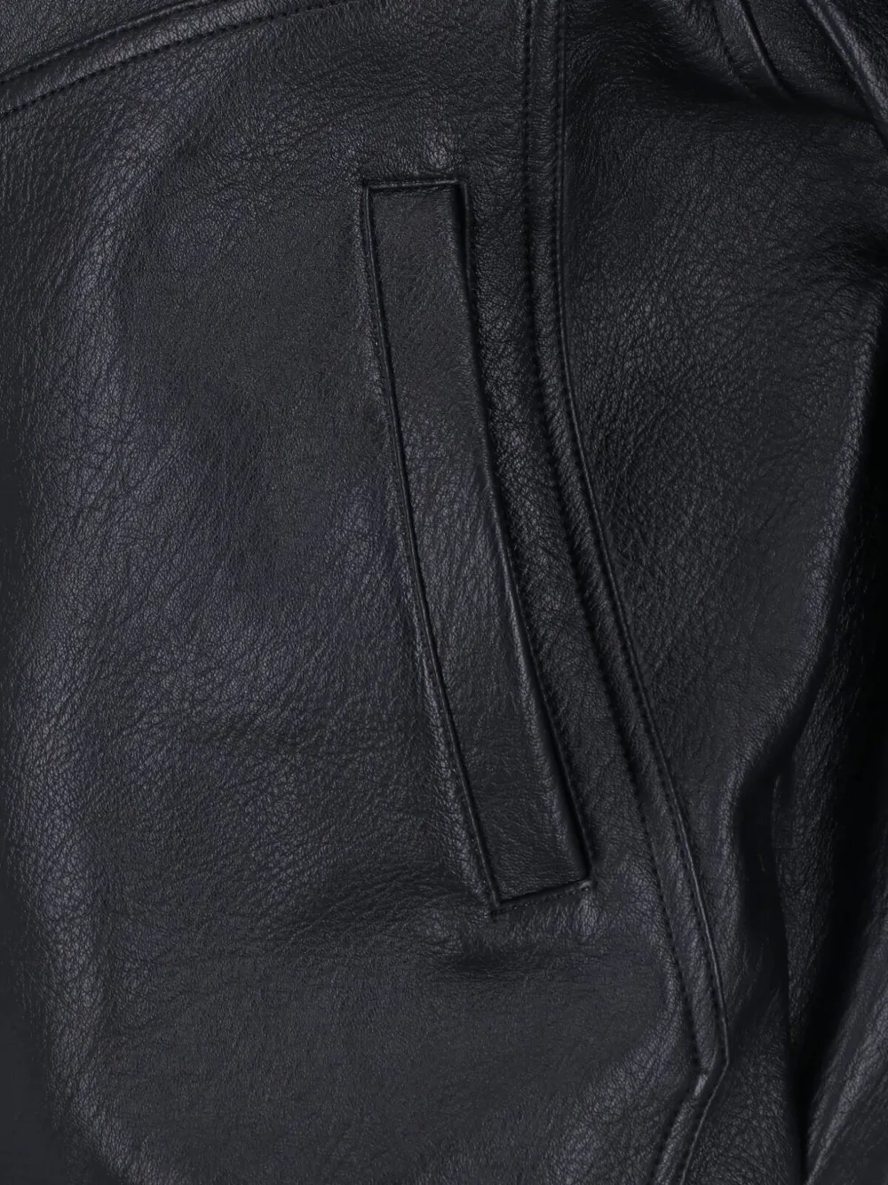 The Frankie Shop Hudson faux-leather bomber jacket black Zwart