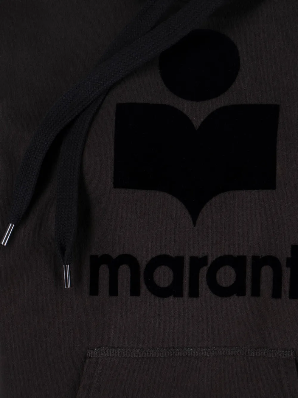 MARANT ÉTOILE Mansel hoodie met trekkoord en logoprint Zwart