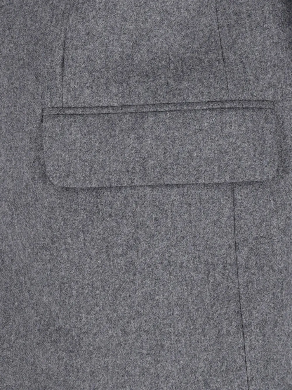AMI Paris Blazer met enkele rij knopen en gekerfde revers Grijs