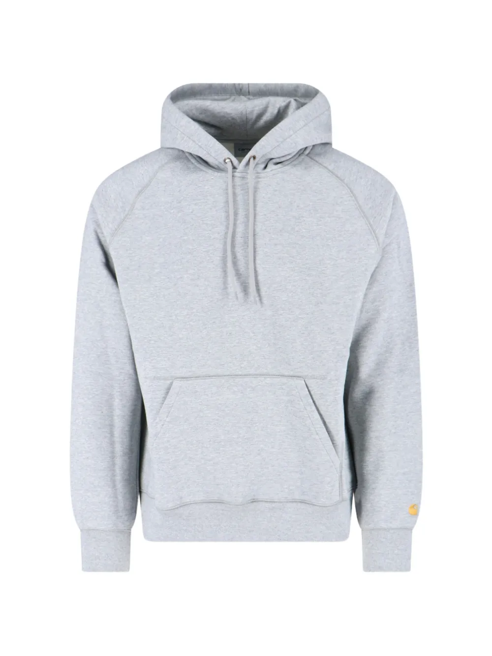 Carhartt WIP logo-embroidered raglan-sleeve hoodie - Grigio