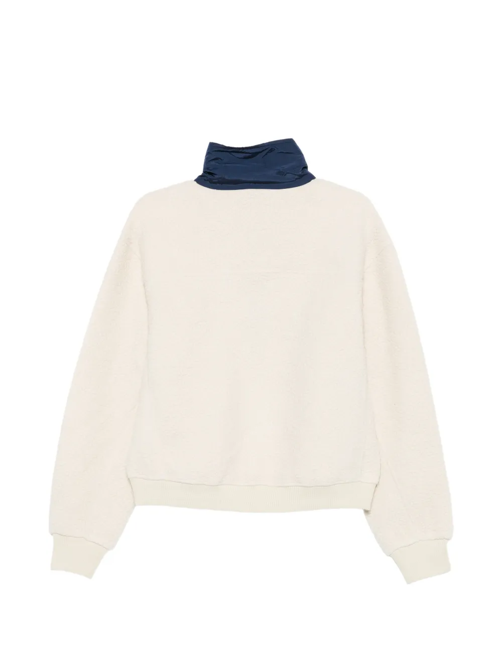 ENTIRE STUDIOS System fleece sweater met halve rits Beige