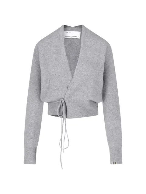 extreme cashmere Ella wrap sweater