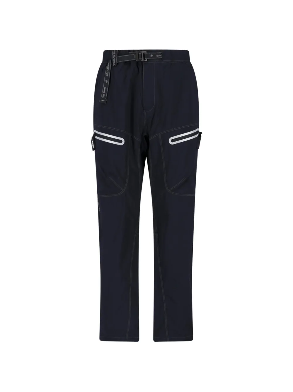 and Wander belted contrast-stitch trousers