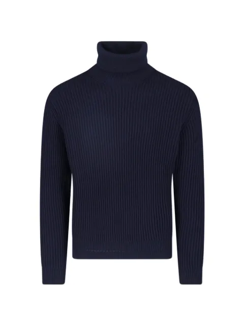 Zanone ribbed-knit roll-neck sweater