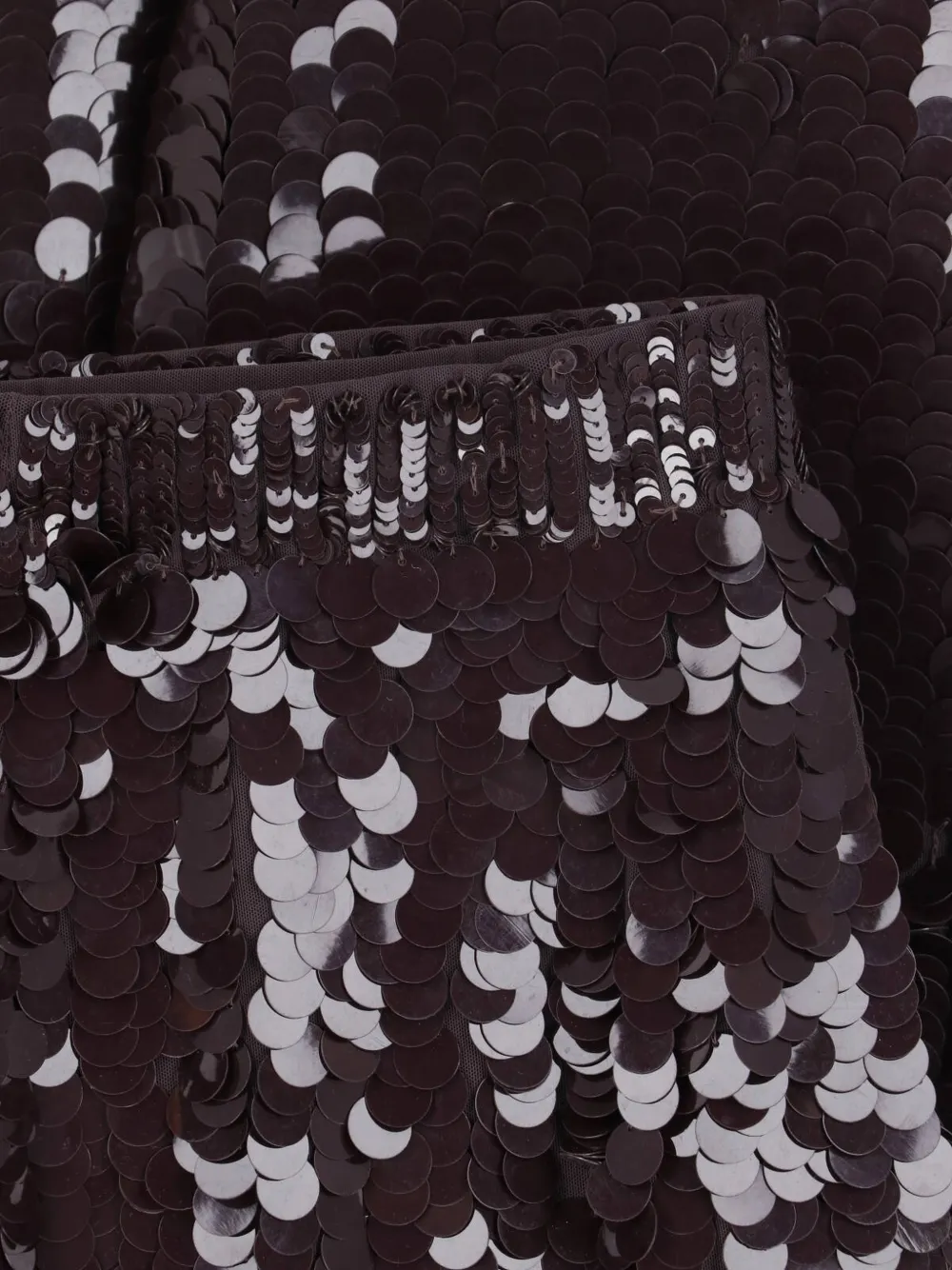 P.A.R.O.S.H. Midi-kokerrok verfraaid met pailletten Bruin