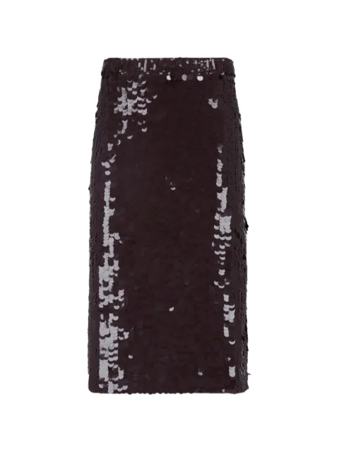 P.A.R.O.S.H. sequin-embellished pencil midi skirt