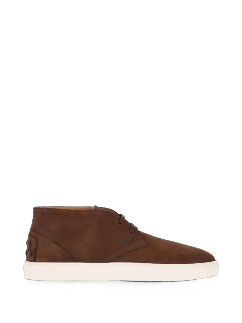 Tod's lace-up suede desert boots - Marrone