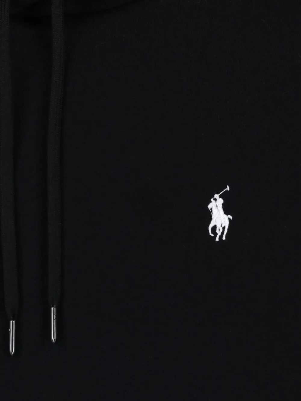Polo Ralph Lauren Dubbelgebreide hoodie Zwart