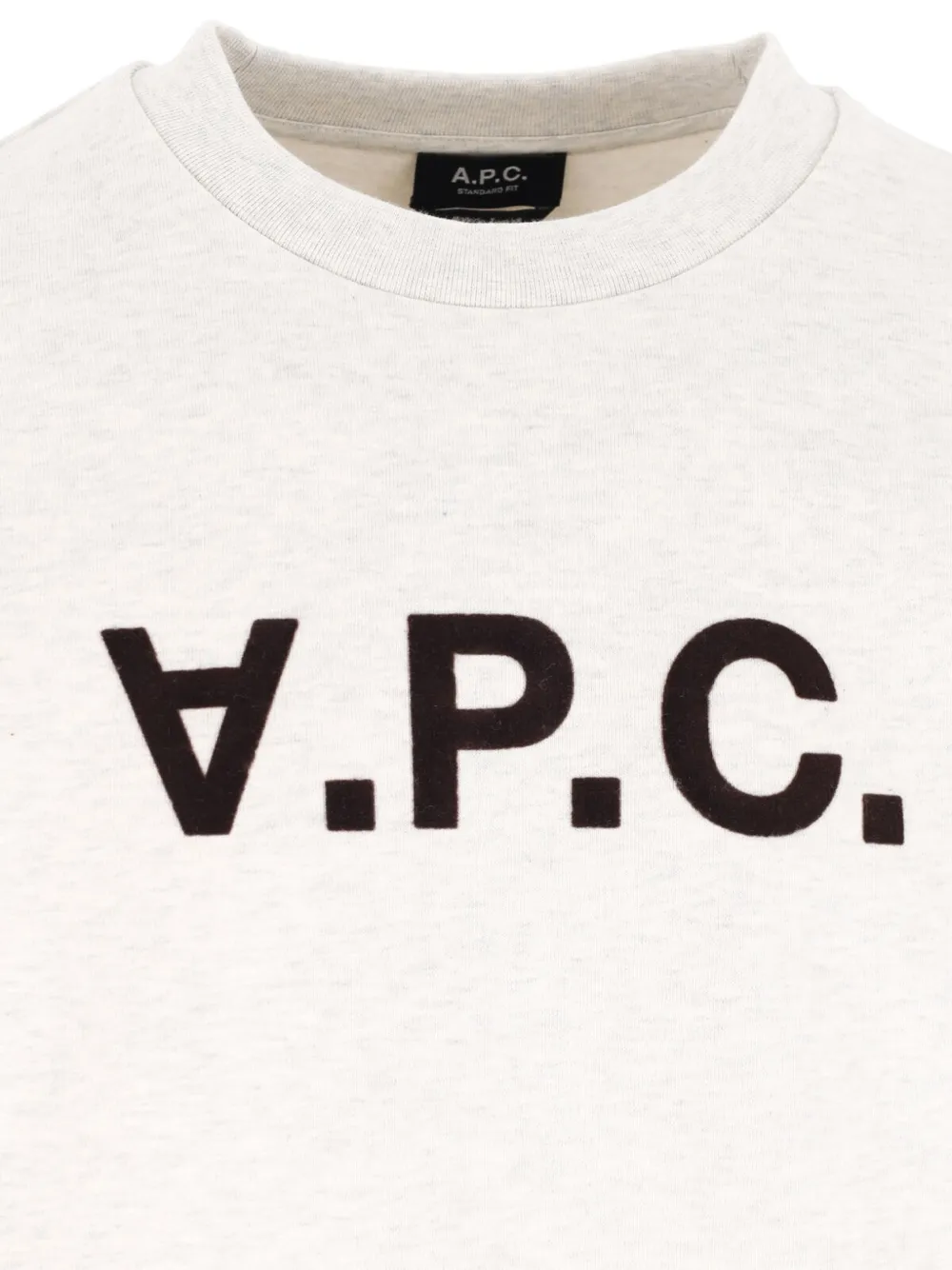 A.P.C. logo-print sweater Grijs