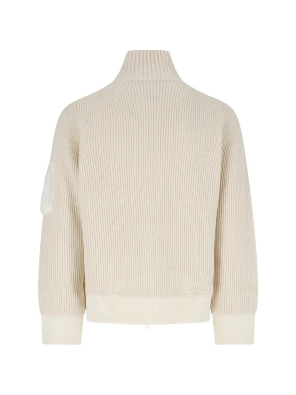 sacai Geribbeld vest met rits Wit