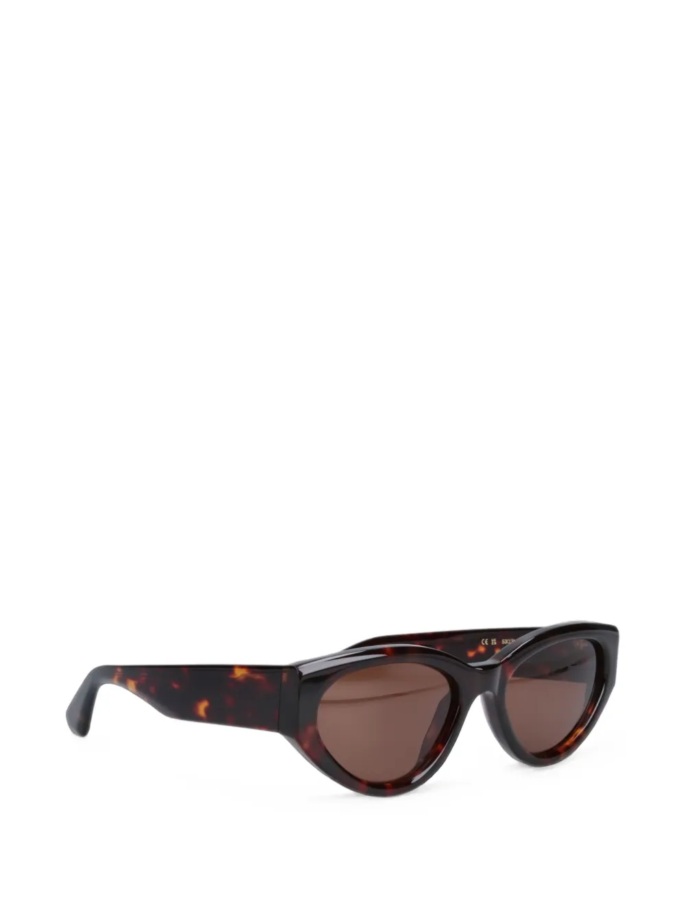 Chimi Rotate 06 zonnebril met cat-eye montuur en schildpadschild effect Bruin