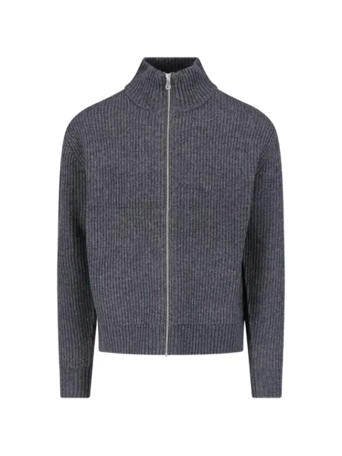 Berner Kühl Shrunk ribbed-knit zip-up sweater