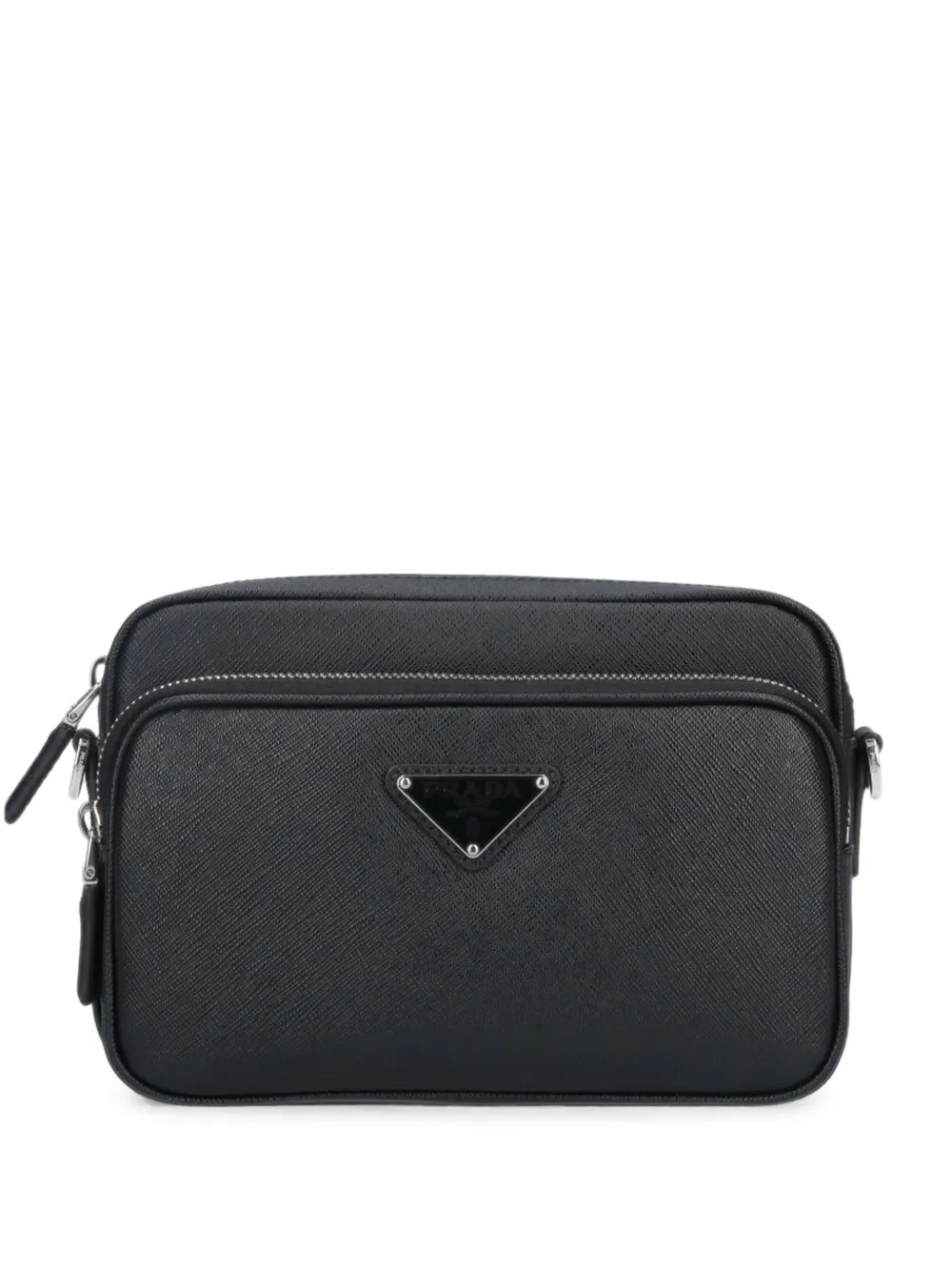 Prada Schultertasche aus Saffiano-Leder - Schwarz