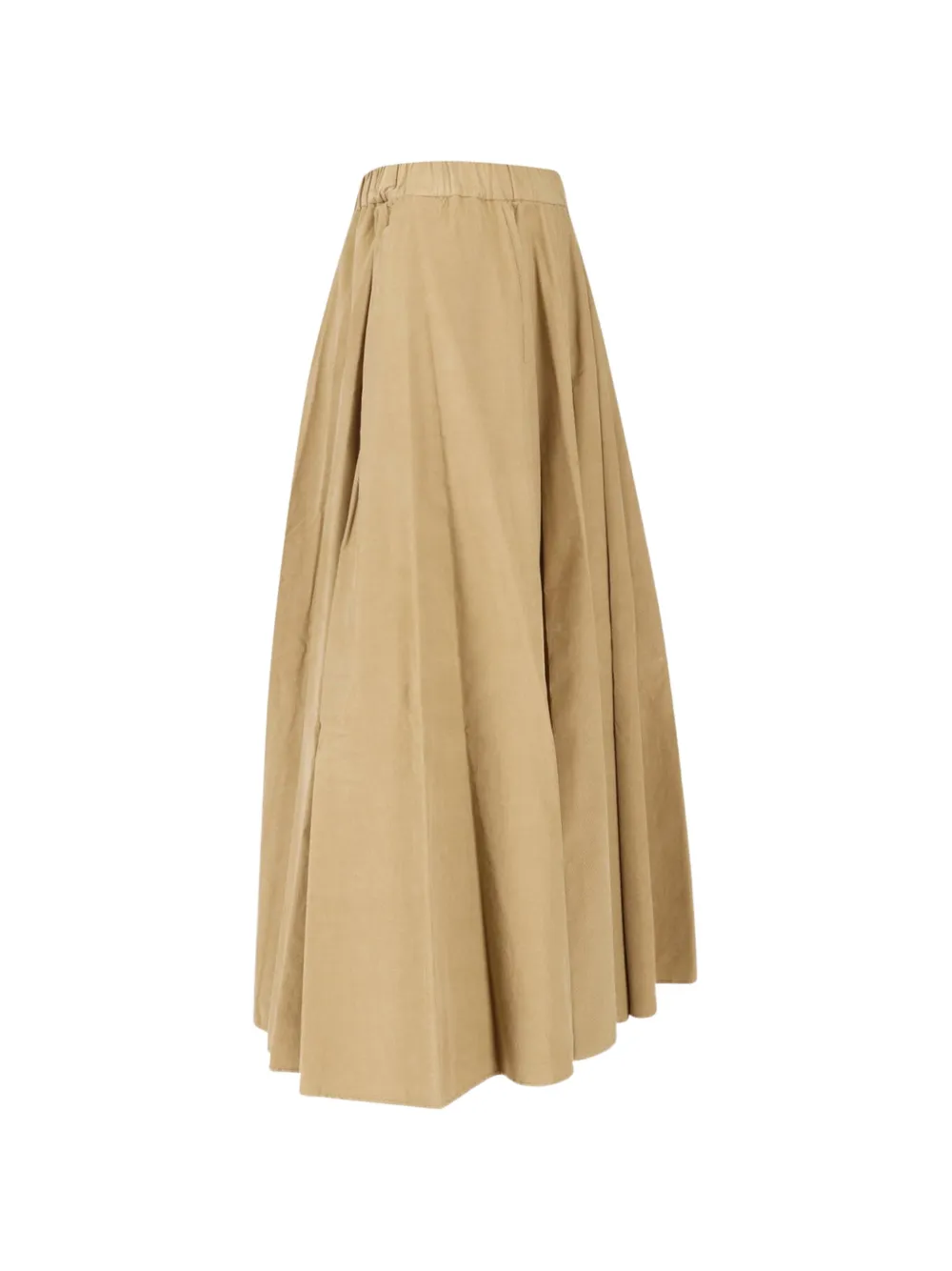 ASPESI Ribfluwelen flared rok Beige