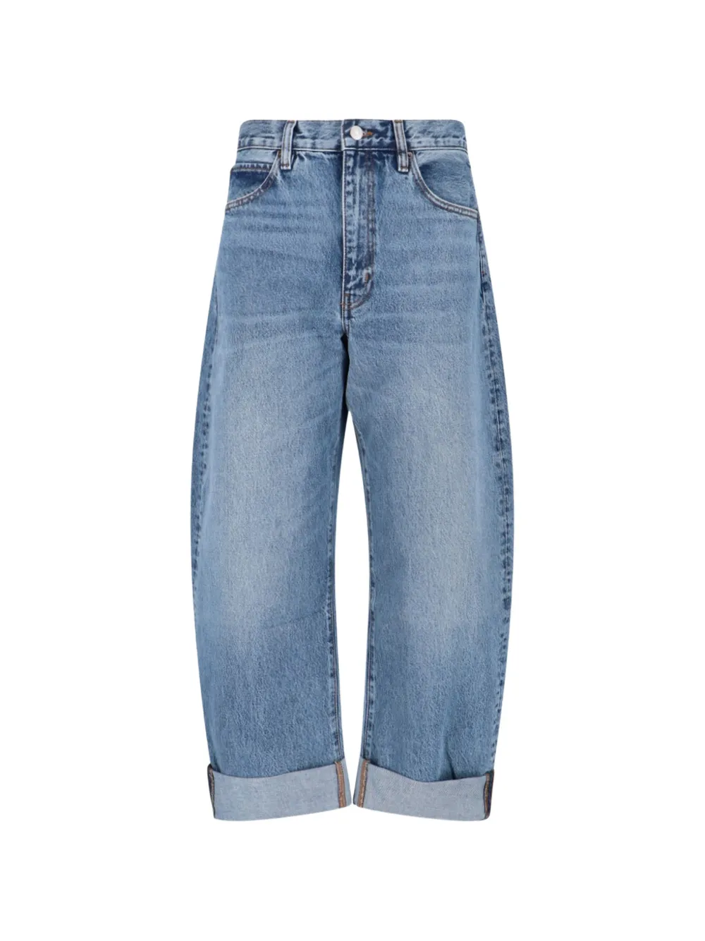 FRAME The Bubble faded-effect jeans