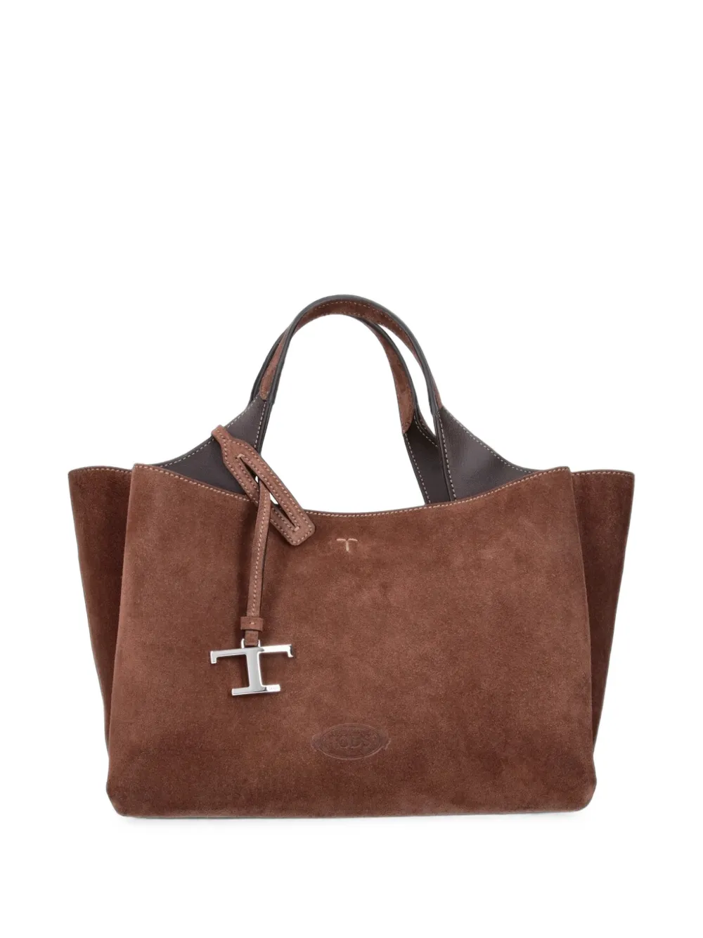 Tod's bag in suede mini - Marrone