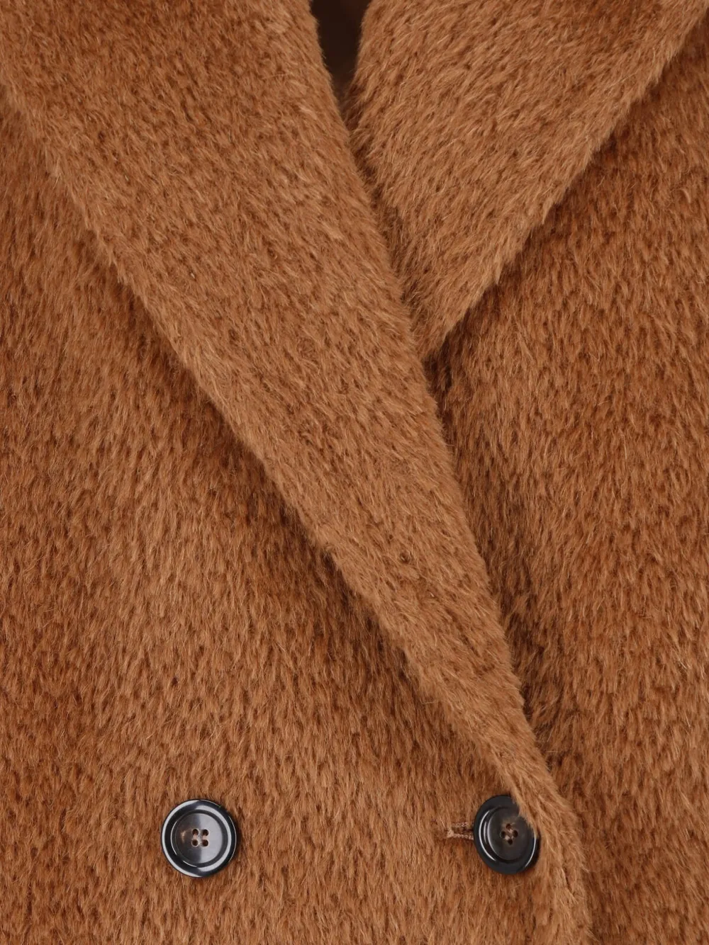 Max Mara double-breasted brushed coat Bruin