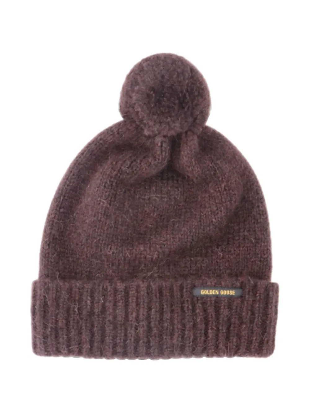 Golden Goose pom-pom ribbed-trim beanie hat · One Size