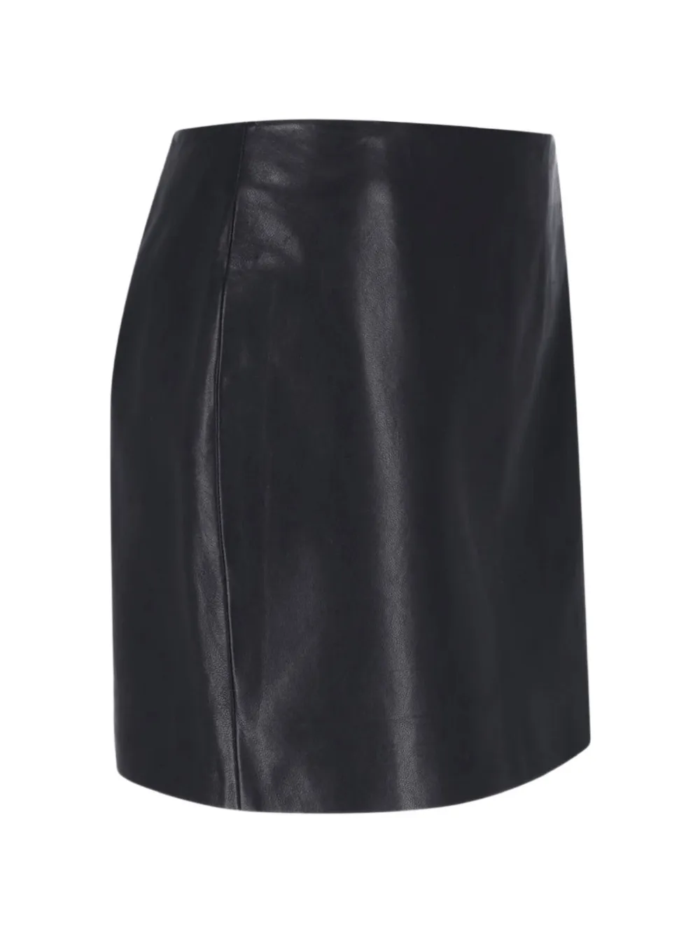 Balmain leather zip-fastening mini skirt Zwart