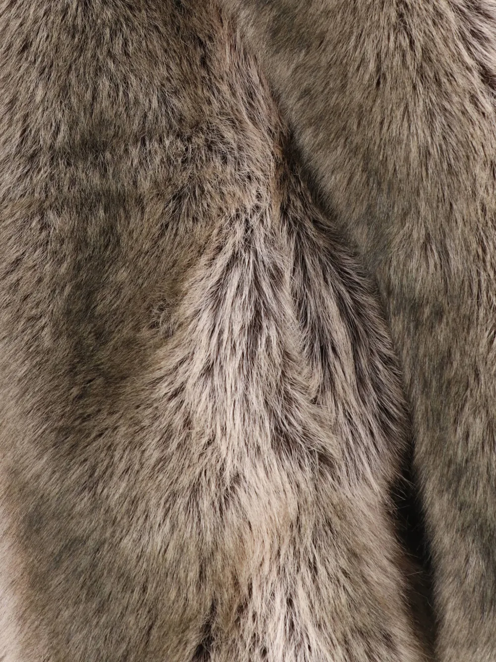 The Frankie Shop Denia faux fur cinched jacket beige melange