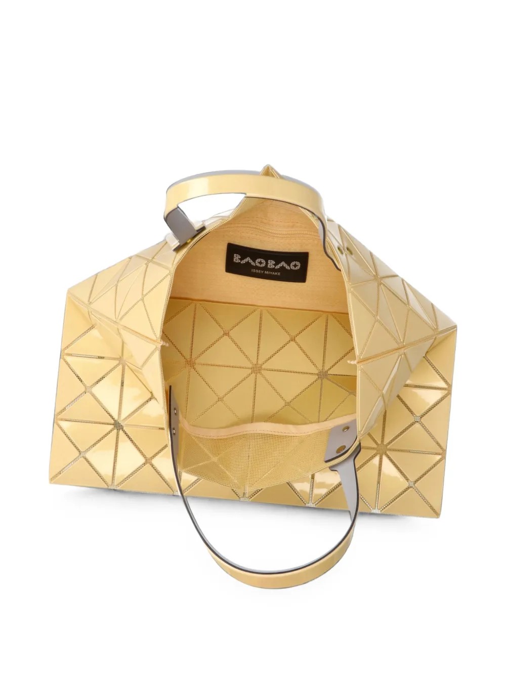 Bao Issey Miyake Shopper met geometrisch vlak Goud