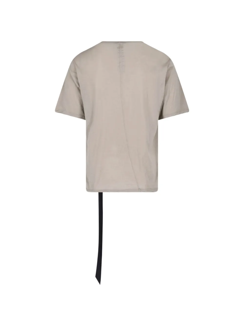 Rick Owens DRKSHDW logo-patch strap-detail T-shirt Beige