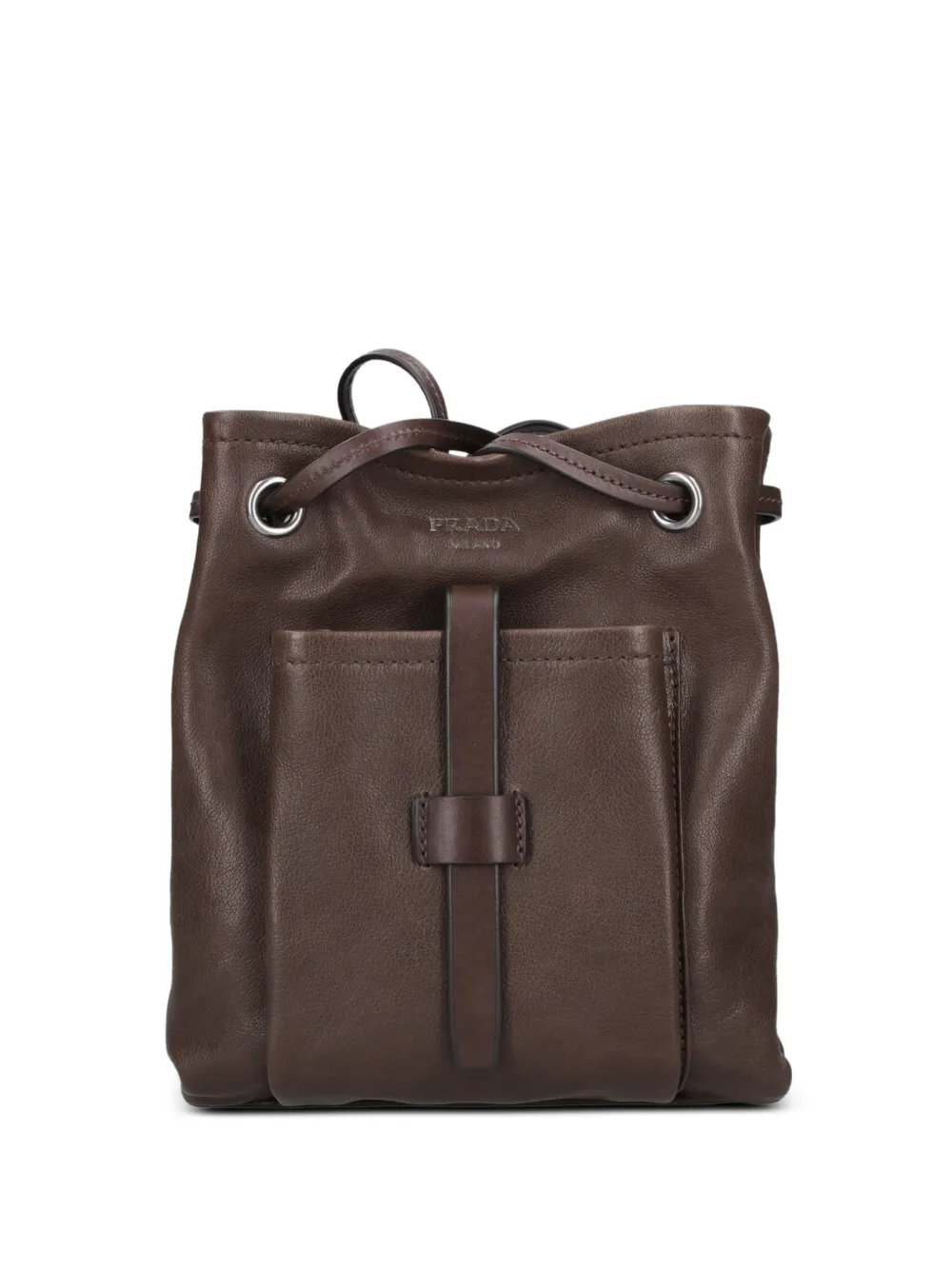 Prada leather mini shoulder bag - Marrone