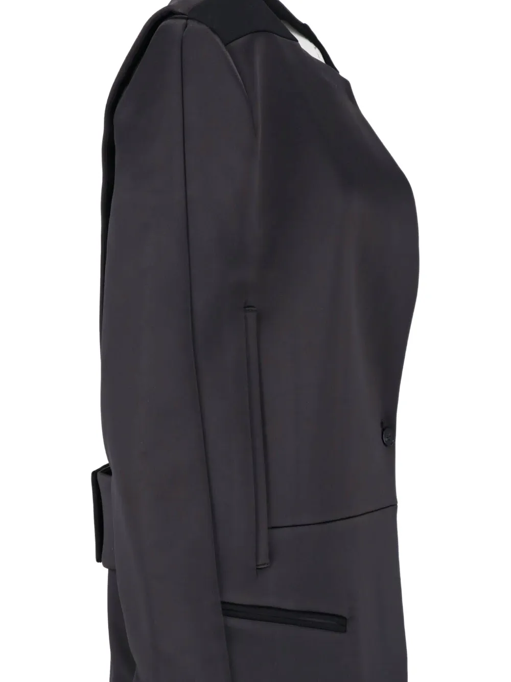 ENTIRE STUDIOS belted-back cape Zwart