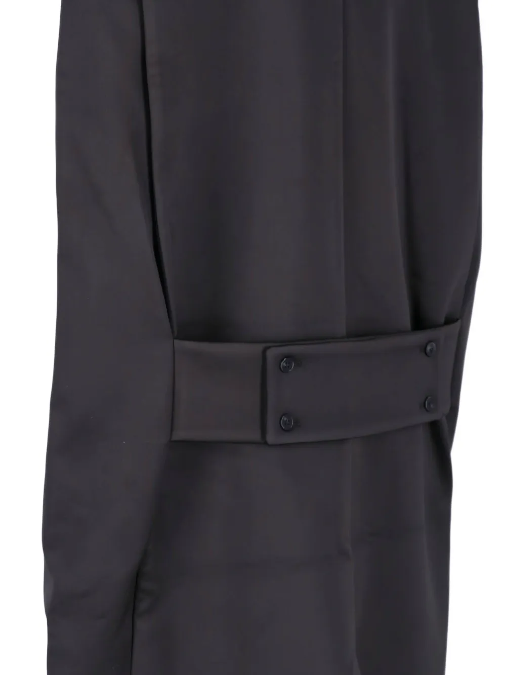 ENTIRE STUDIOS belted-back cape Zwart