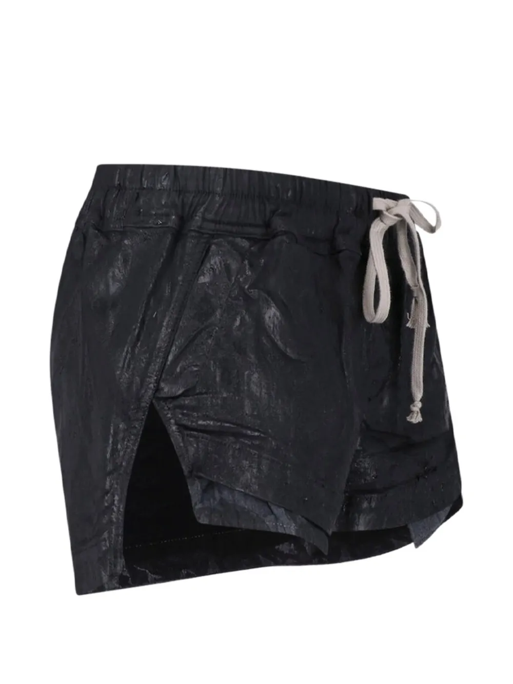 Rick Owens DRKSHDW Mini-shorts met coating en trekkoord Zwart