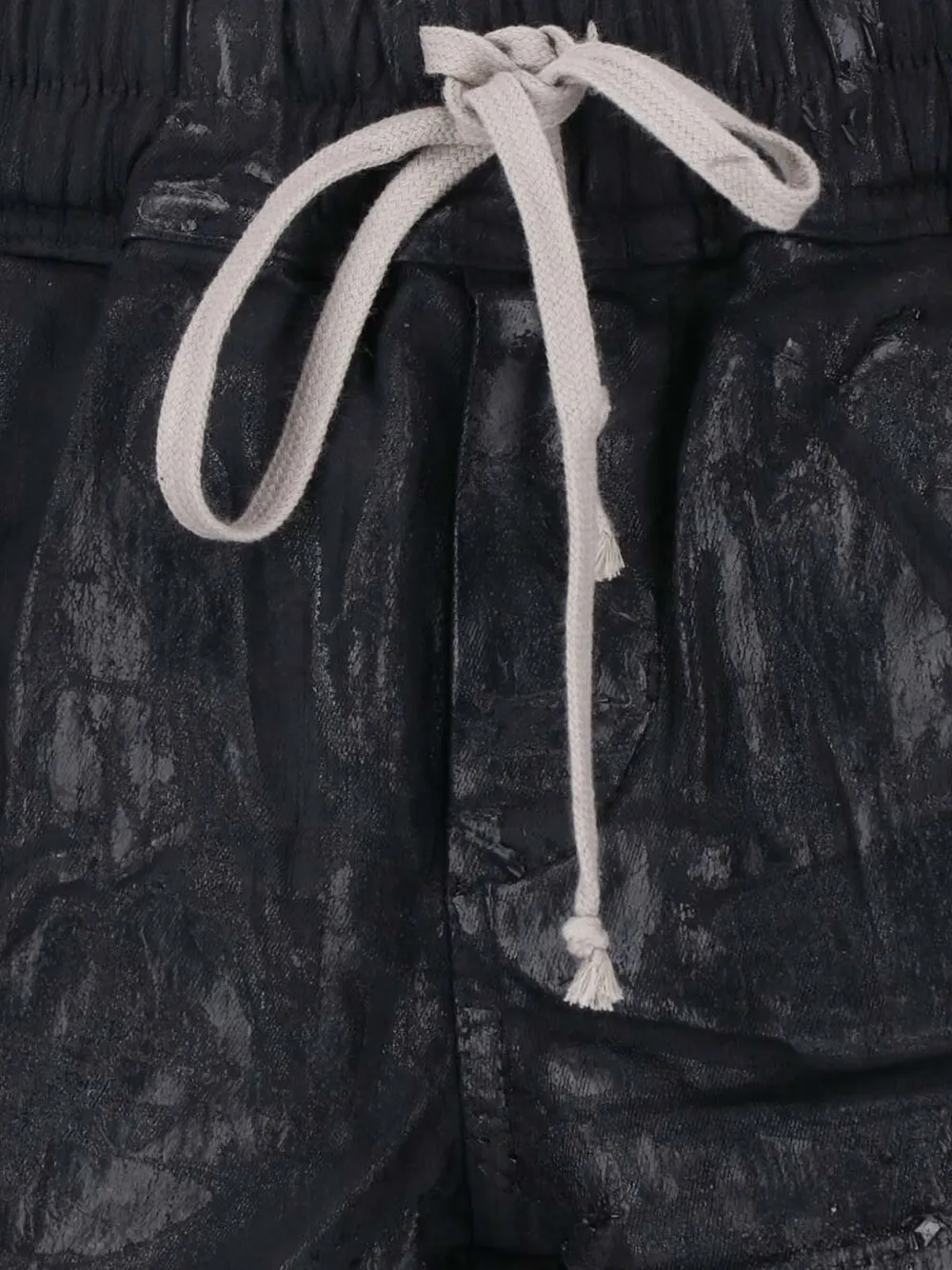 Rick Owens DRKSHDW Mini-shorts met coating en trekkoord Zwart