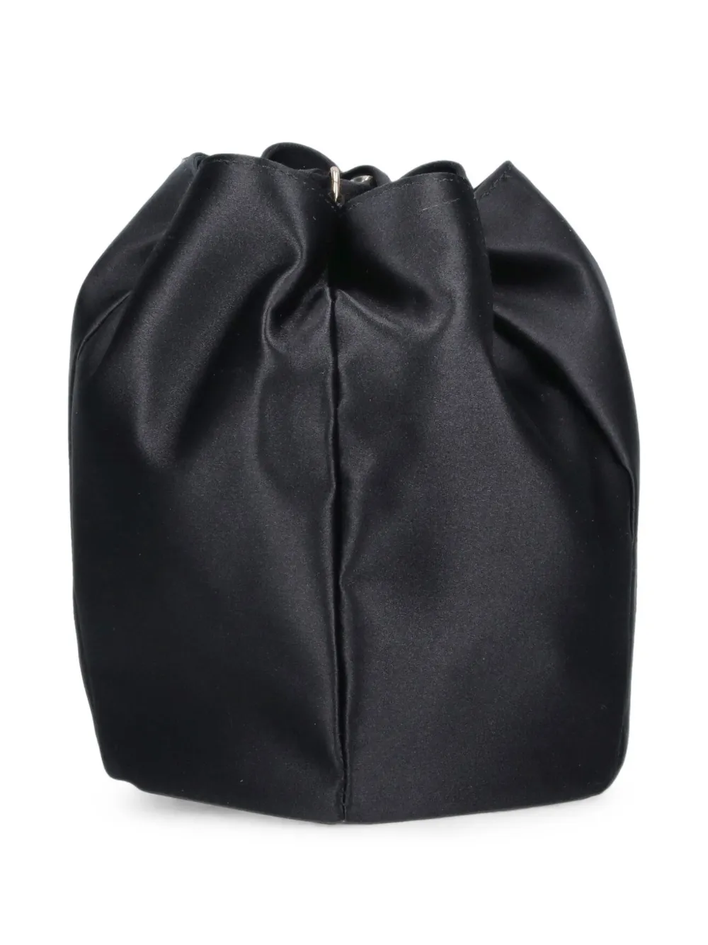 Prada satin mini bucket bag Zwart