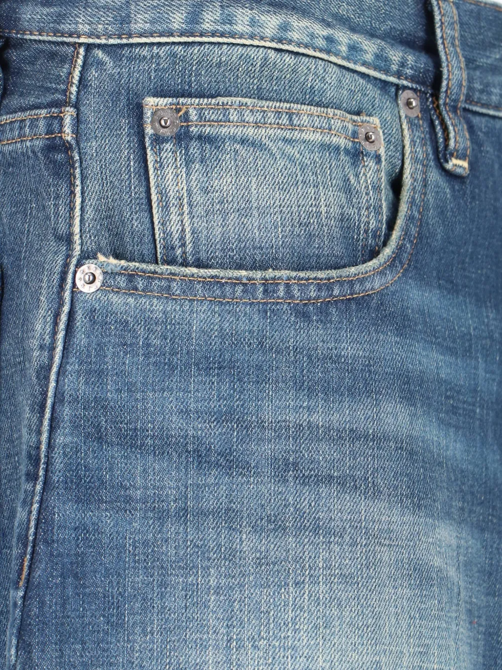 Sunflower Twist jeans met wijde pijpen en vervaagd effect Blauw