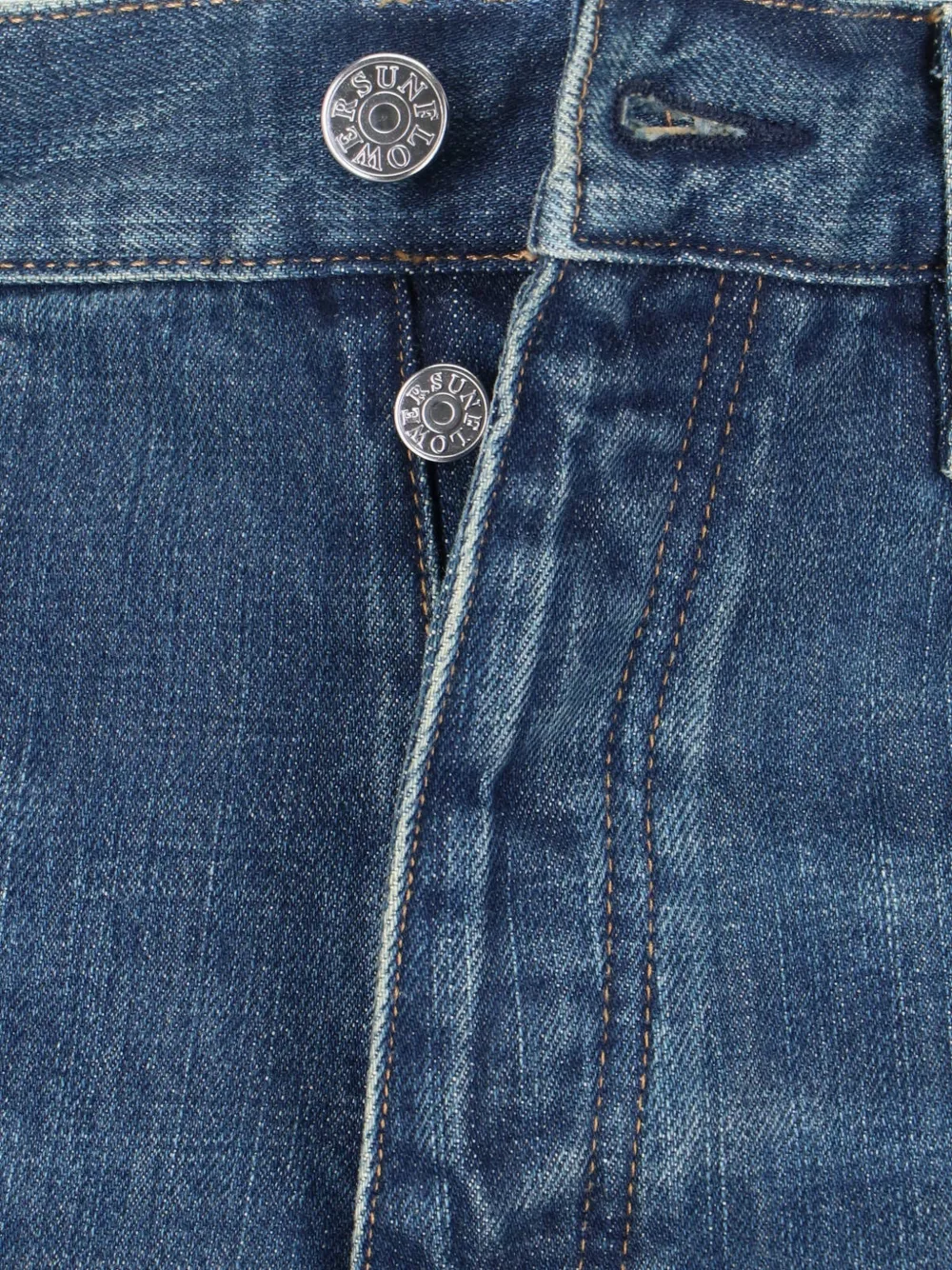 Sunflower Twist jeans met wijde pijpen en vervaagd effect Blauw