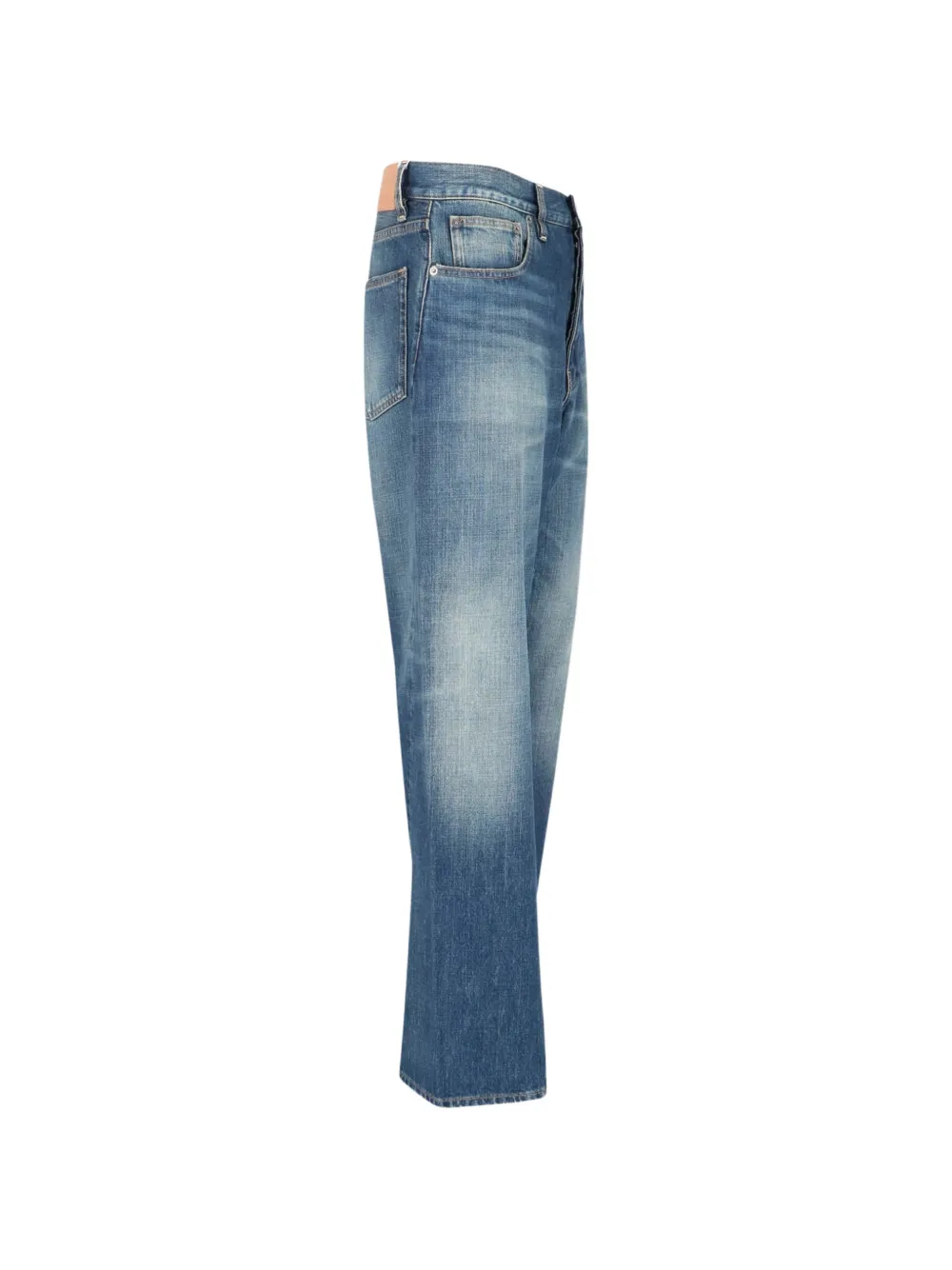 Sunflower Twist jeans met wijde pijpen en vervaagd effect Blauw