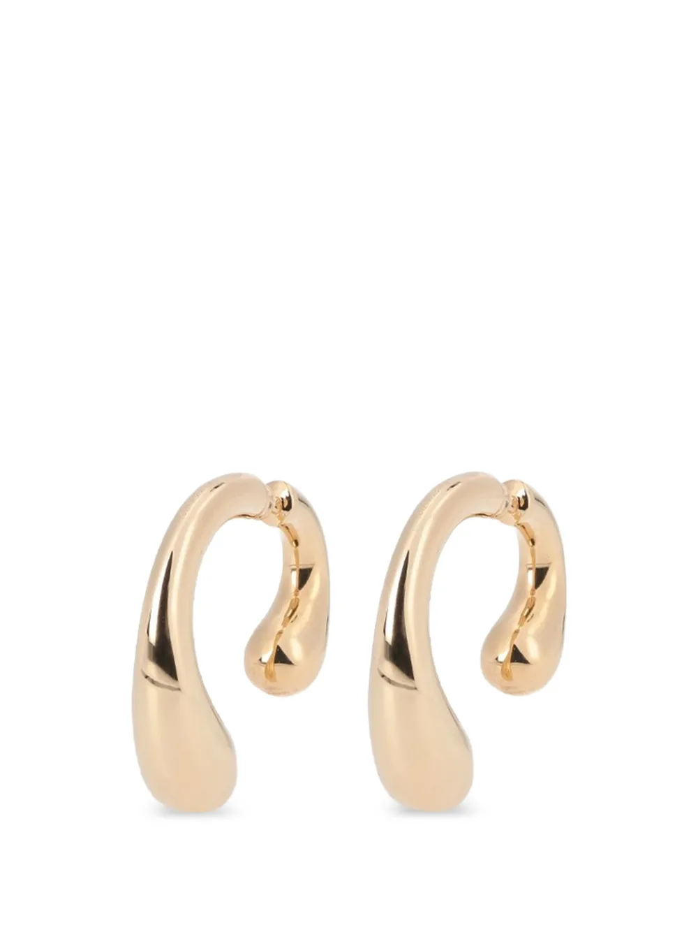 Panconesi P Sculptural Earrings In Gold