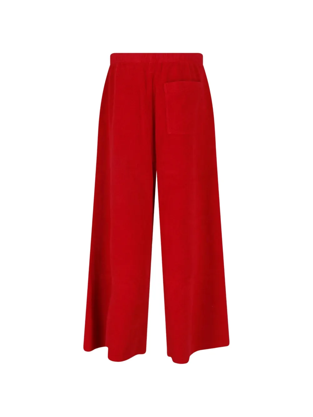 MM6 Maison Margiela Geborstelde fleece katoenen joggingbroek Rood